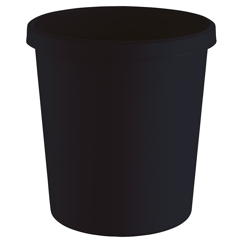 Helit H6405895 poubelle Rond Plastique Noir