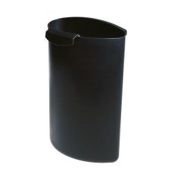 HAN 1837-13 poubelle 6 L Rond Plastique Noir