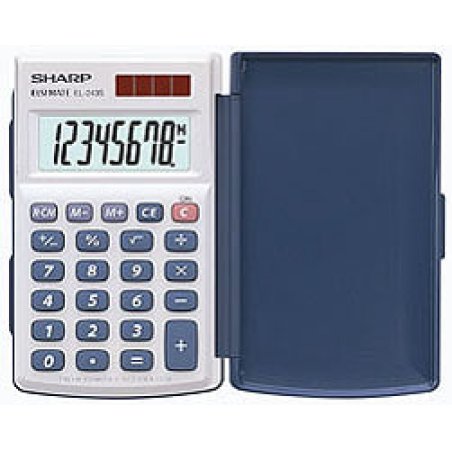 Sharp EL-243S calculator Pocket Basic Silver