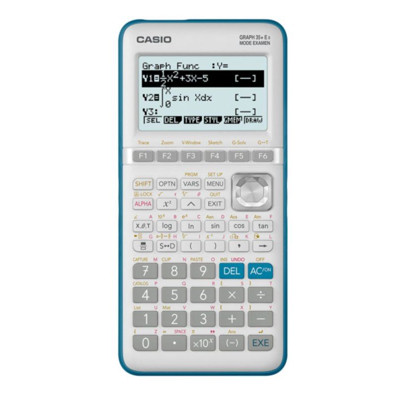 Casio Graph 35 E II calculatrice Poche Calculatrice graphique Gris, Turquoise