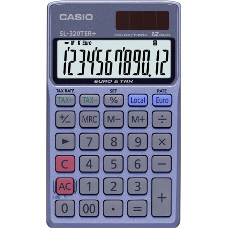 Casio SL-320TER calculator Pocket Basic Blue