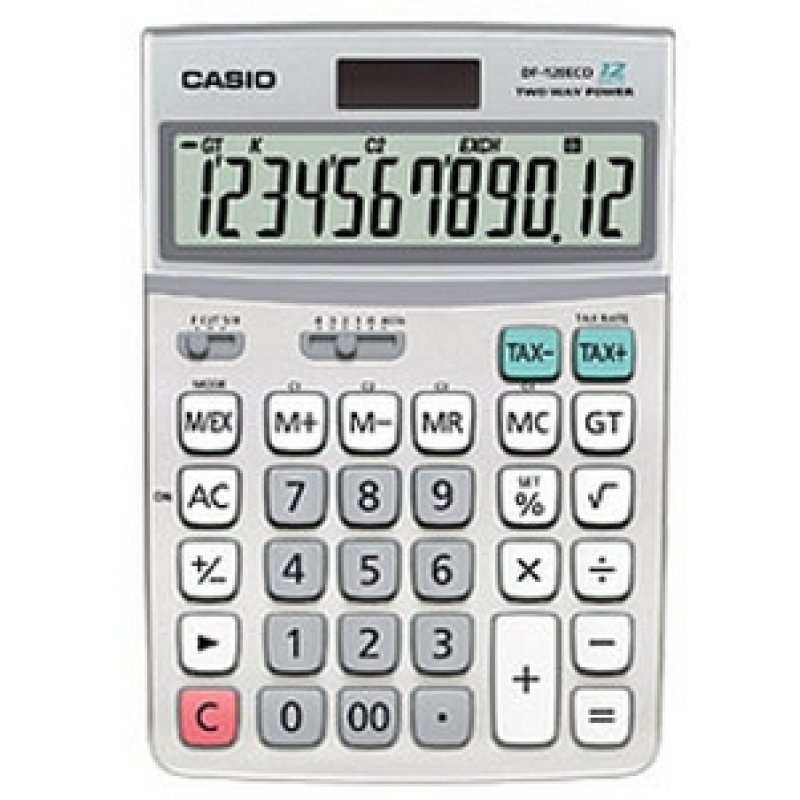 Casio DF-120ECO calculator Desktop Display