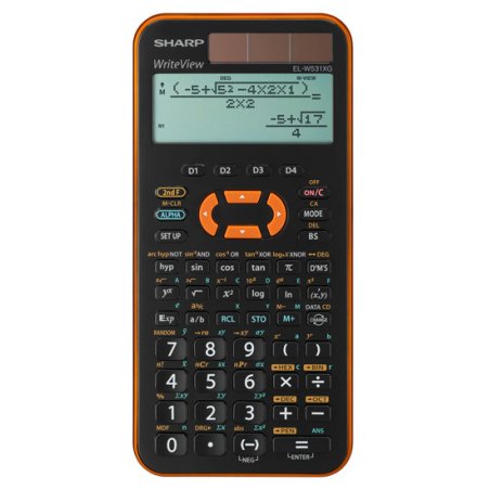 Sharp EL-W531XGYR calculator Pocket Scientific Black, Orange