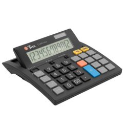 TWEN Calculatrice de bureau J-1200 solar, 12 carac.