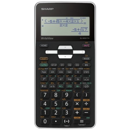 Sharp EL-W531TH calculator Pocket Display Black, Grey