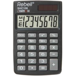 Rebell Calculatrice de poche SHC 108, noir