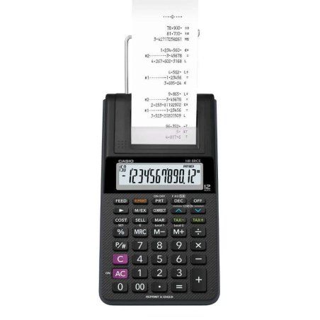 Casio HR-8RCE-BK calculatrice Bureau Calculatrice imprimante Noir