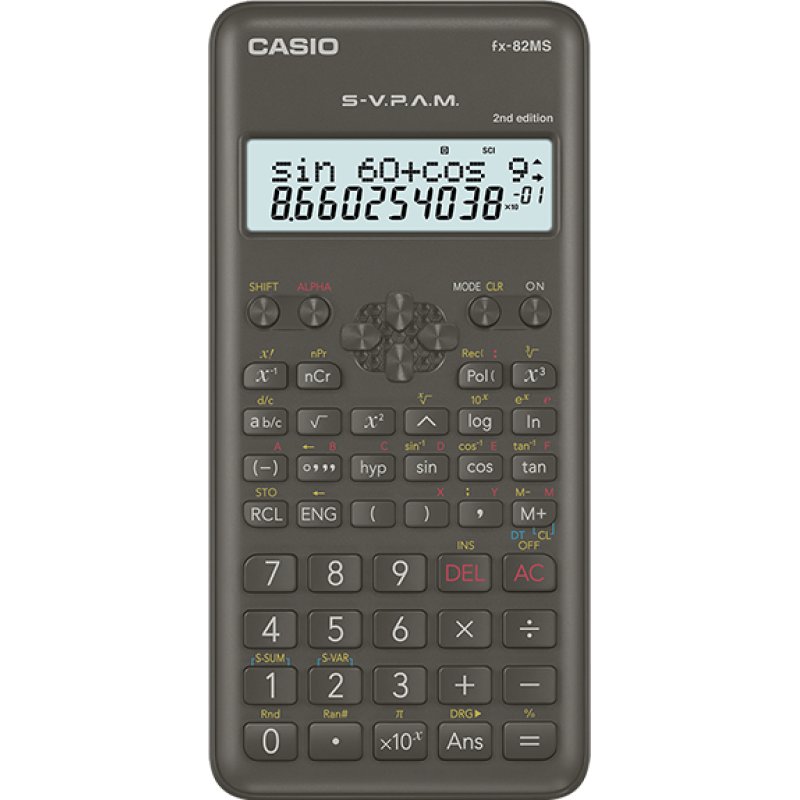 CASIO Schulrechner FX-82 MS 2nd edition, Batteriebetrieb