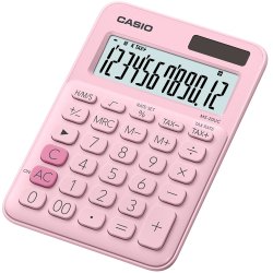 CASIO Calculatrice de bureau MS-20UC-PK, rose