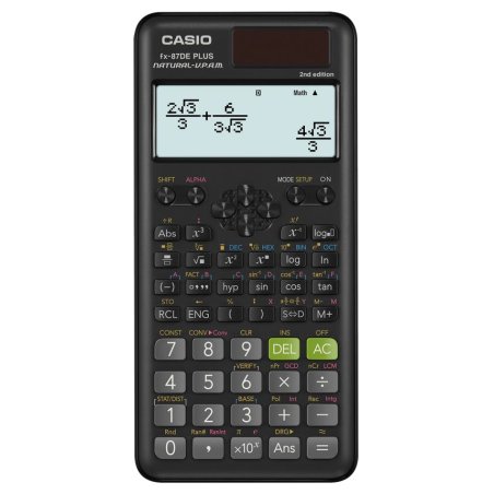 Casio FX-87DE Plus 2nd edition calculatrice Poche Calculatrice scientifique Noir