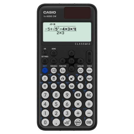 CASIO Schulrechner FX-85DE CW, Solar-/Batteriebetrieb
