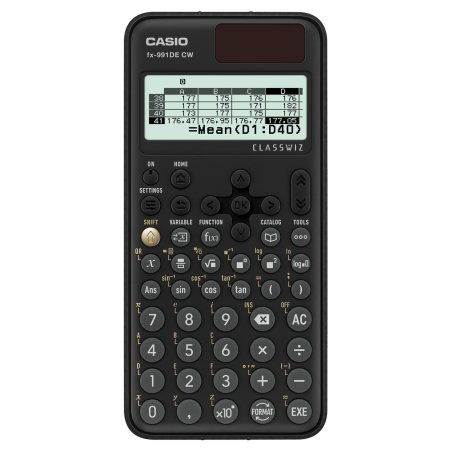 CASIO Schulrechner FX-991DE CW, Solar-/Batteriebetrieb