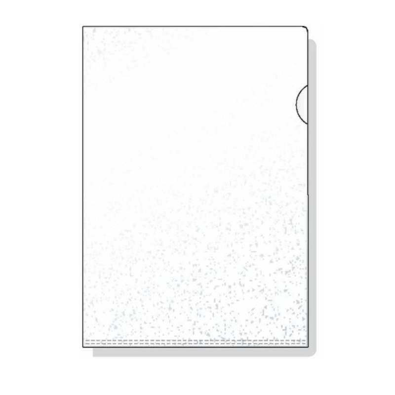Rexel Embossed A4 L Folder Clear (100)