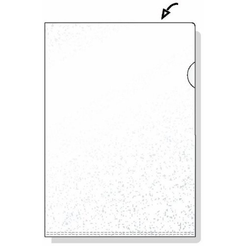 Rexel Embossed A4 L Folder Clear (100)