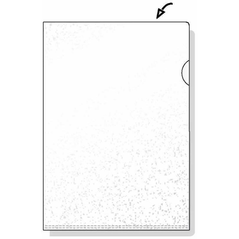 Rexel Embossed A4 L Folder Clear (100)