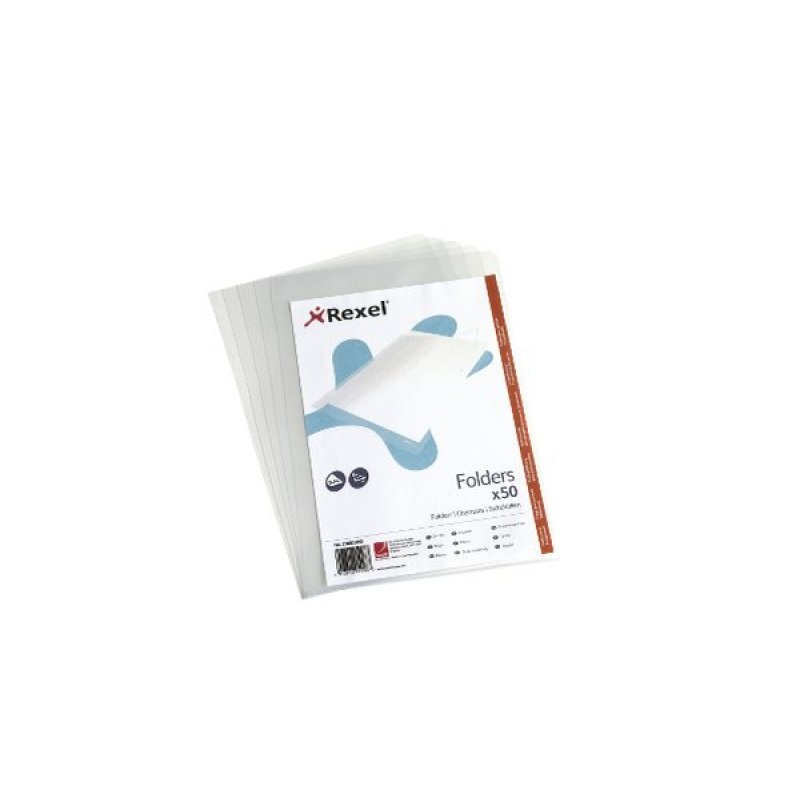 Rexel Chemise coin A4 transparente (50)