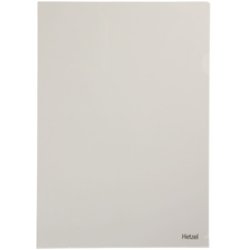 HETZEL Pochettes coin Top Qualité, A4, PVC, transparente