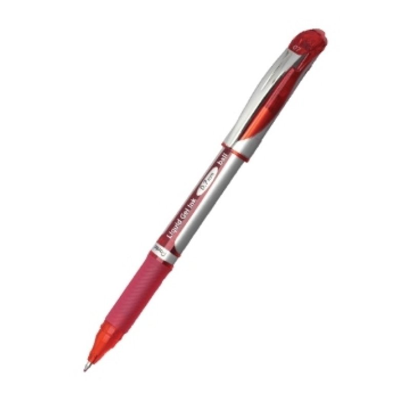 Pentel EnerGel Xm Stylos à encre gel avec bouchon Fin Rouge 12 pièce(s)