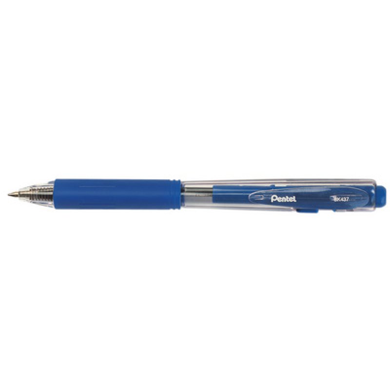 Pentel Stylo à bille rétractable BK437, noir