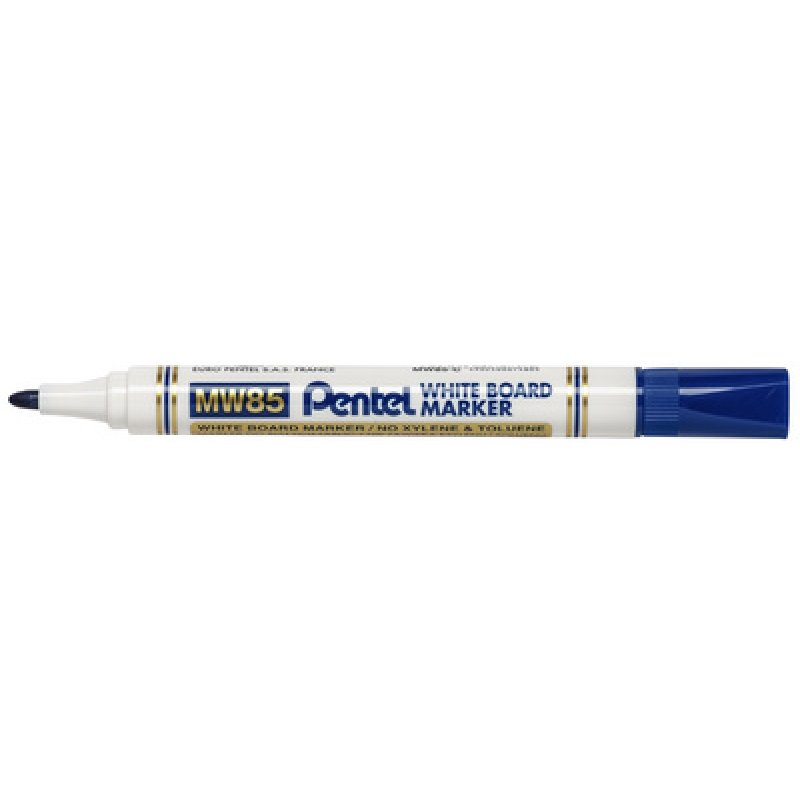 Pentel Marqueur pour tableau blanc MW85, pointe ogive, noir