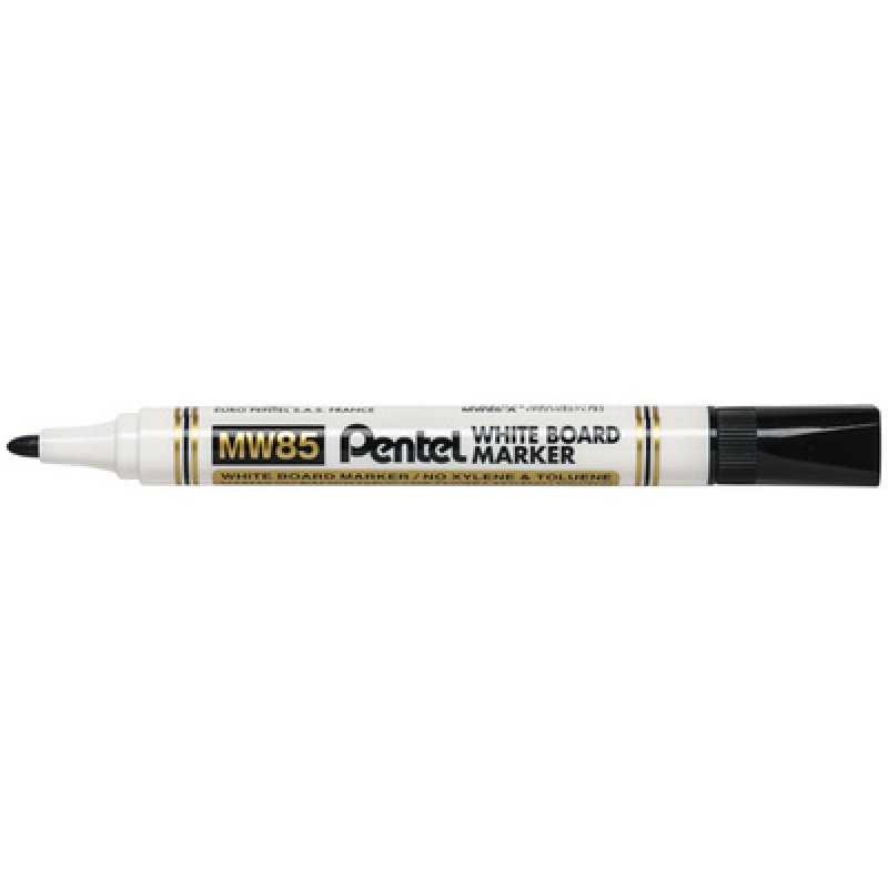Pentel Marqueur pour tableau blanc MW85, pointe ogive, rouge