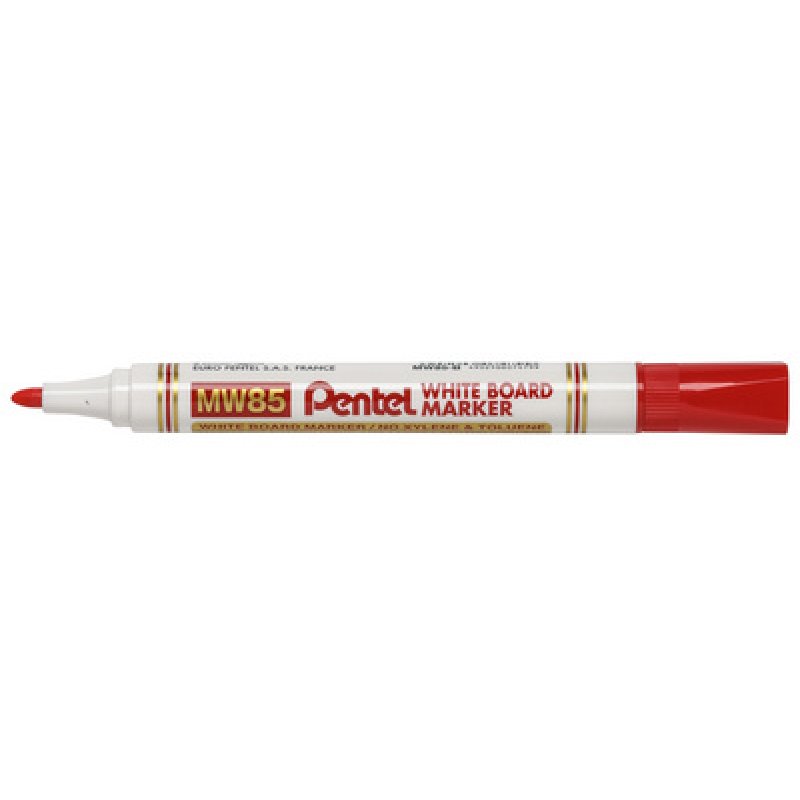 Pentel Marqueur pour tableau blanc MW85, pointe ogive, bleu