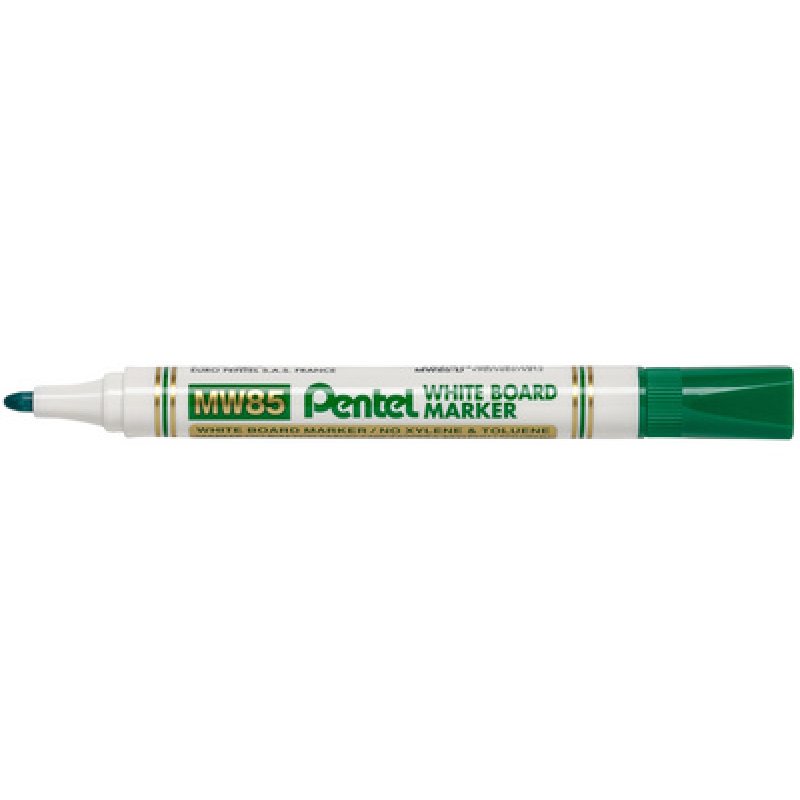 Pentel Marqueur pour tableau blanc MW85, pointe ogive, bleu