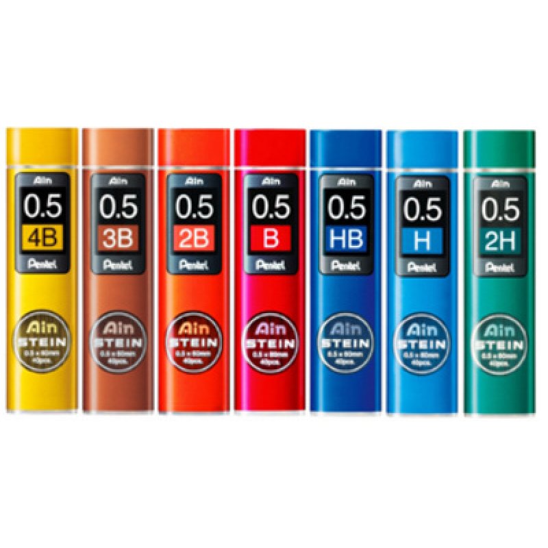 Pentel Mines fines pour porte-mines AIN STEIN C275, dureté H