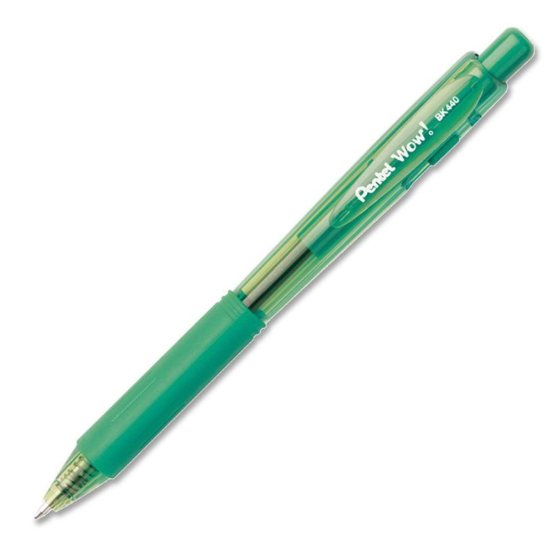 Pentel Stylo à bille rétractable BK440, vert