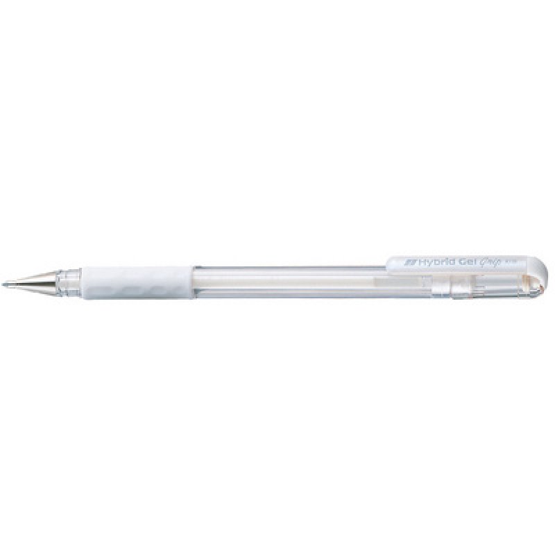 Pentel Stylo roller gel Hybrid Gel Grip Metallic K118,argent