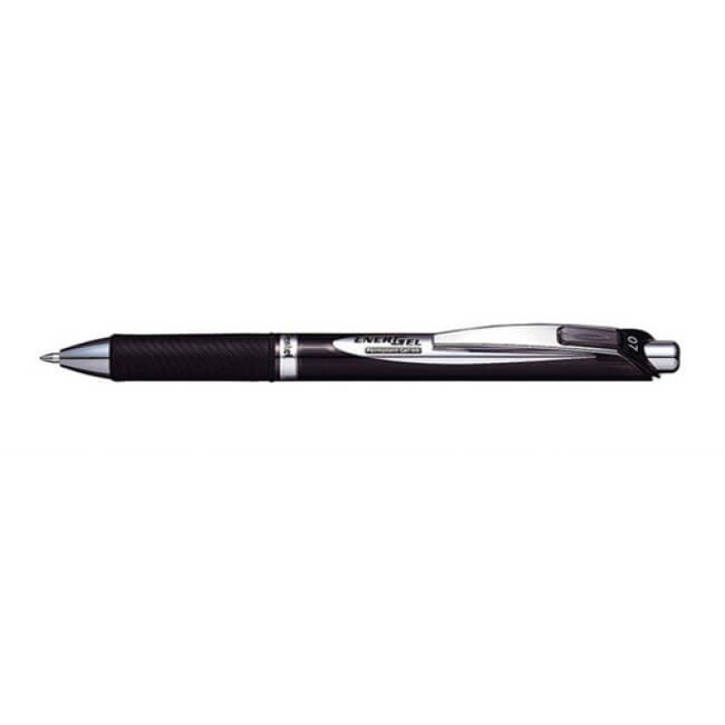 Pentel EnerGel Stylo à bille rétractable avec clip Moyen Noir 1 pièce(s)