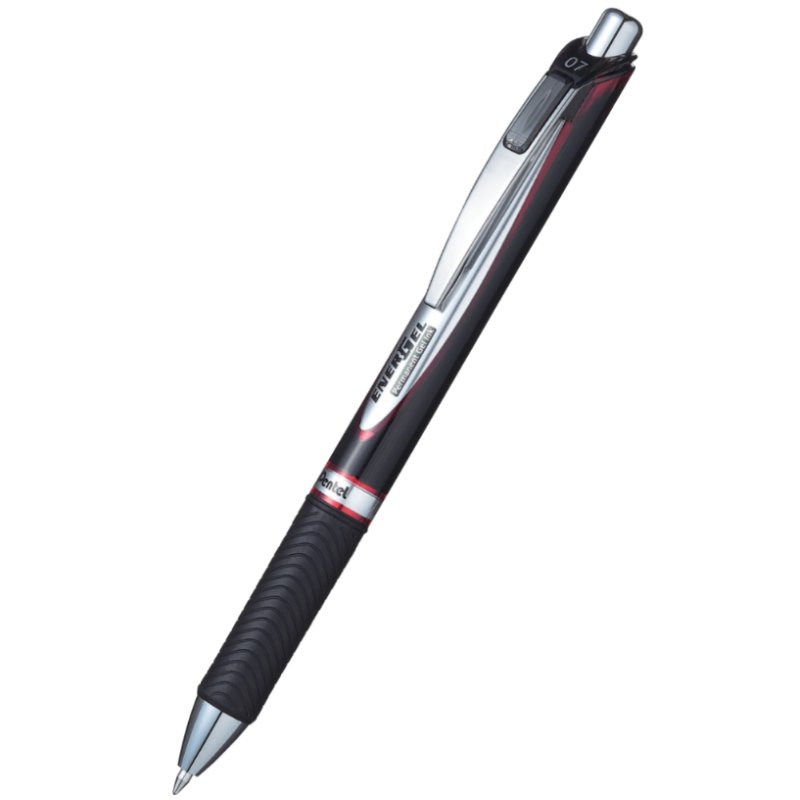 Pentel Stylo roller Liquid Gel EnerGel Document, rouge
