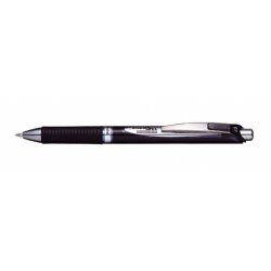 Pentel EnerGel Clip-on retractable ballpoint pen Medium Black 1 pc(s)