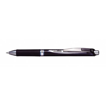 Pentel EnerGel Clip-on retractable ballpoint pen Medium Black 1 pc(s)