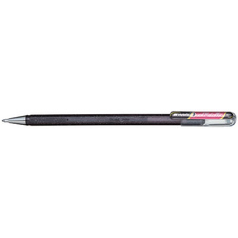 Pentel Hybrid Stylo roller encre gel "Dual Pen", noir/rouge