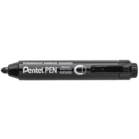 Pentel Marqueur permanent NXN50 rétractable, noir
