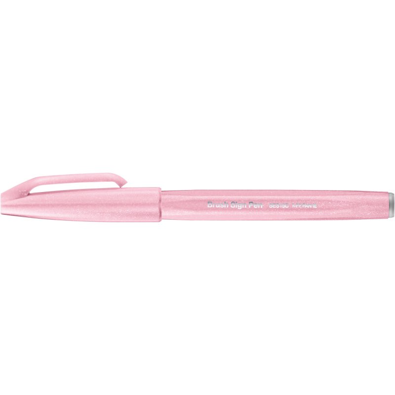 PentelArts Stylo feutre Brush Sign Pen SES 15, rose pastel