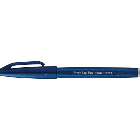 PentelArts Stylo feutre Brush Sign Pen SES 15, bleu nuit