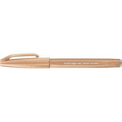 PentelArts Stylo feutre Brush Sign Pen SES 15, brun
