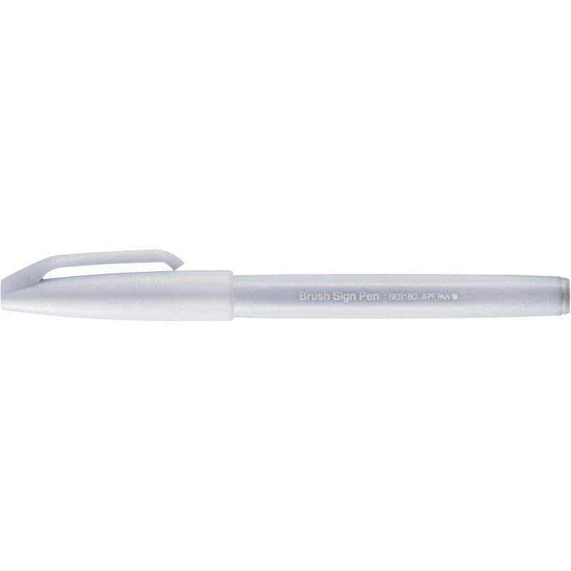 Pentel Brush Sign stylo-feutre Fin Gris clair 1 pièce(s)