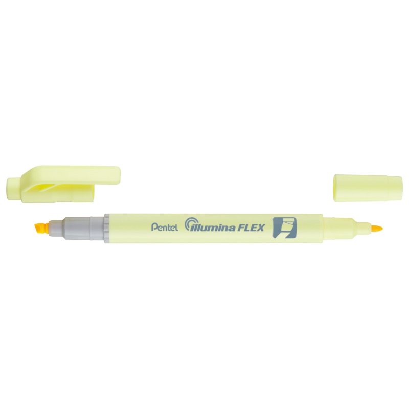 Pentel Surligneur Illumina Flex Pastel, jaune pastel
