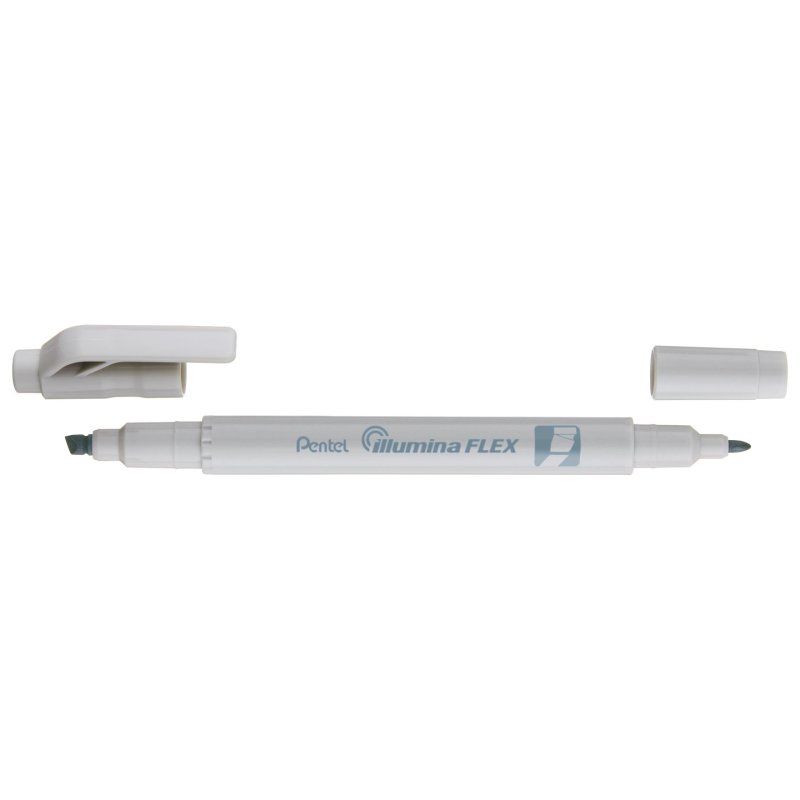 Pentel Surligneur Illumina Flex Pastel, gris pastel