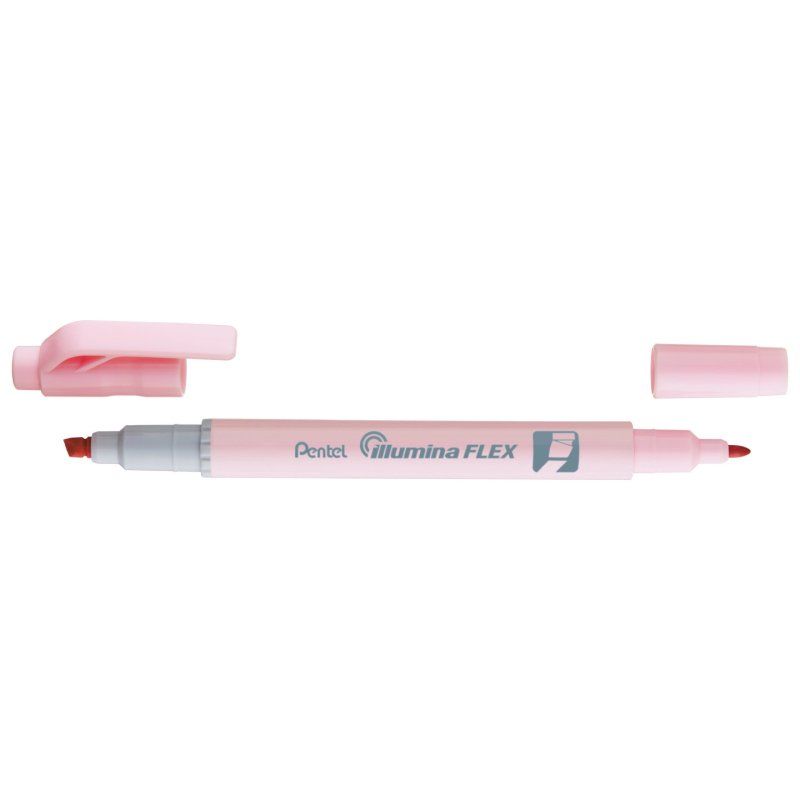Pentel Illumina Flex marker 1 pc(s) Chisel/Fine tip Light pink