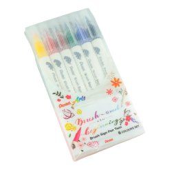 PentelArts Feutre pinceau BrushSignPen Twin, set de 6