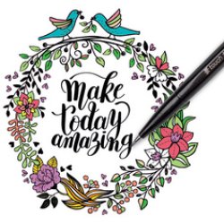 PentelArts Stylo feutre Brush Sign Pen SES15, vert émeraude