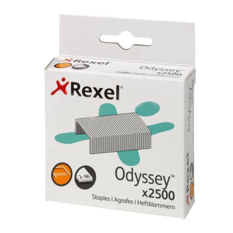 Rexel Agrafes Odyssey pour agrafeuse Odyssey, zingué