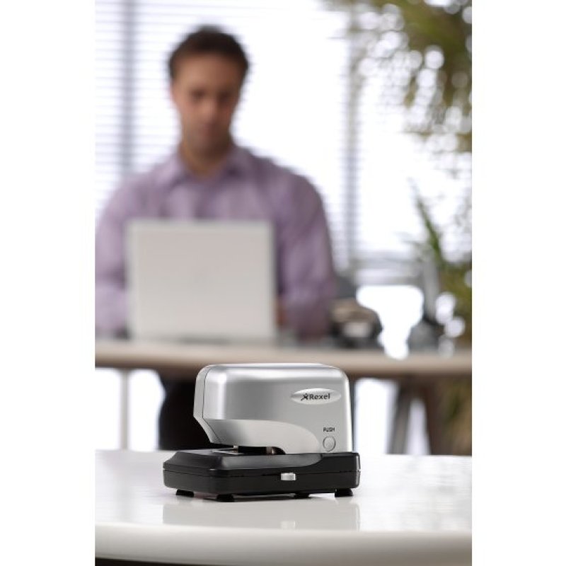 Rexel Stella30 Electric Cartridge Stapler Silver/Black