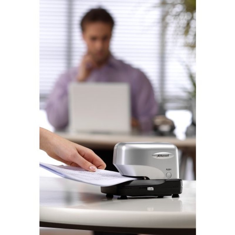 Rexel Stella30 Electric Cartridge Stapler Silver/Black