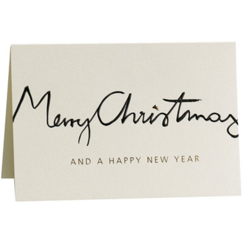 RÖMERTURM Carte de Noël "Christmas Lettering", crème