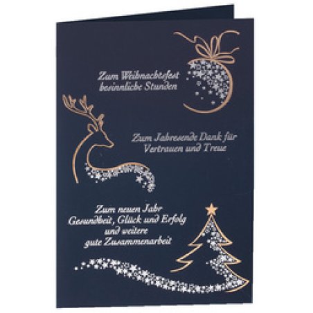 RÖMERTURM Weihnachtskarte "Rote Hirschfamilie"